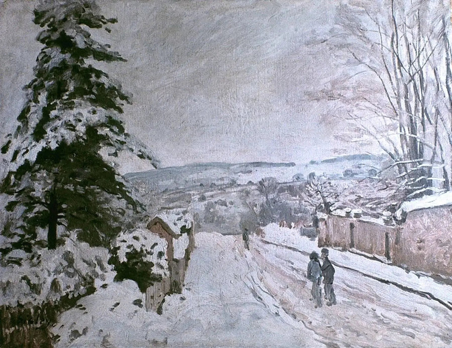 Lentävän Sydämen Katu Louveciennes - Alfred Sisley