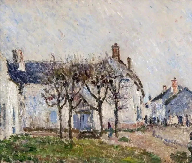Kylätie, Moret-sur-Loing - Alfred Sisley