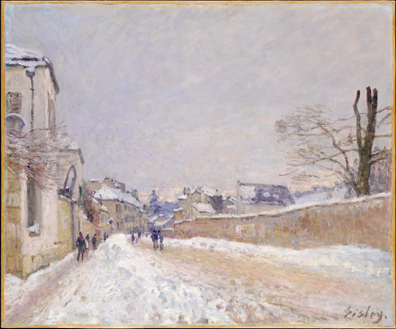 Rue Eugène Moussoir Moret'ssa: Talvi - Alfred Sisley