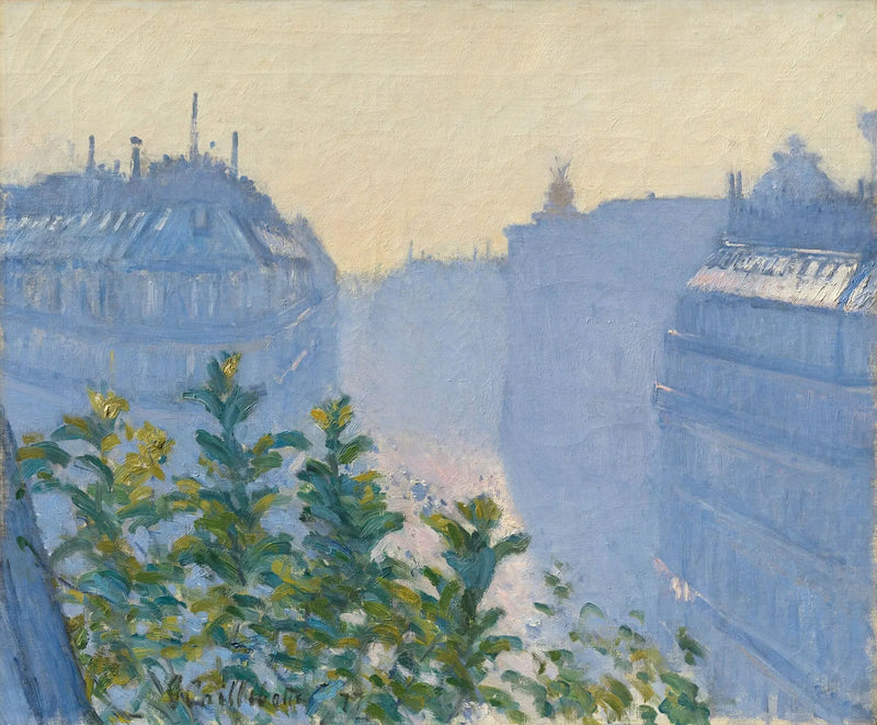 Rue Halévy, näkymä parvekkeelta - Gustave Caillebotte