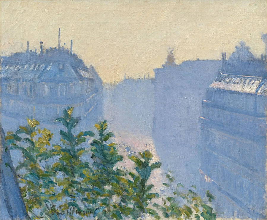 Rue Halévy, näkymä parvekkeelta - Gustave Caillebotte