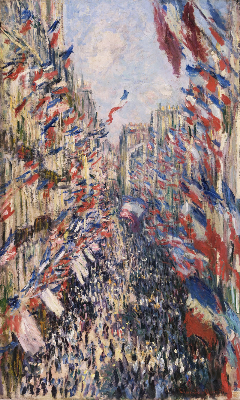Rue Montorgueil, juhla 30. kesäkuuta 1878 W469 - Claude Monet
