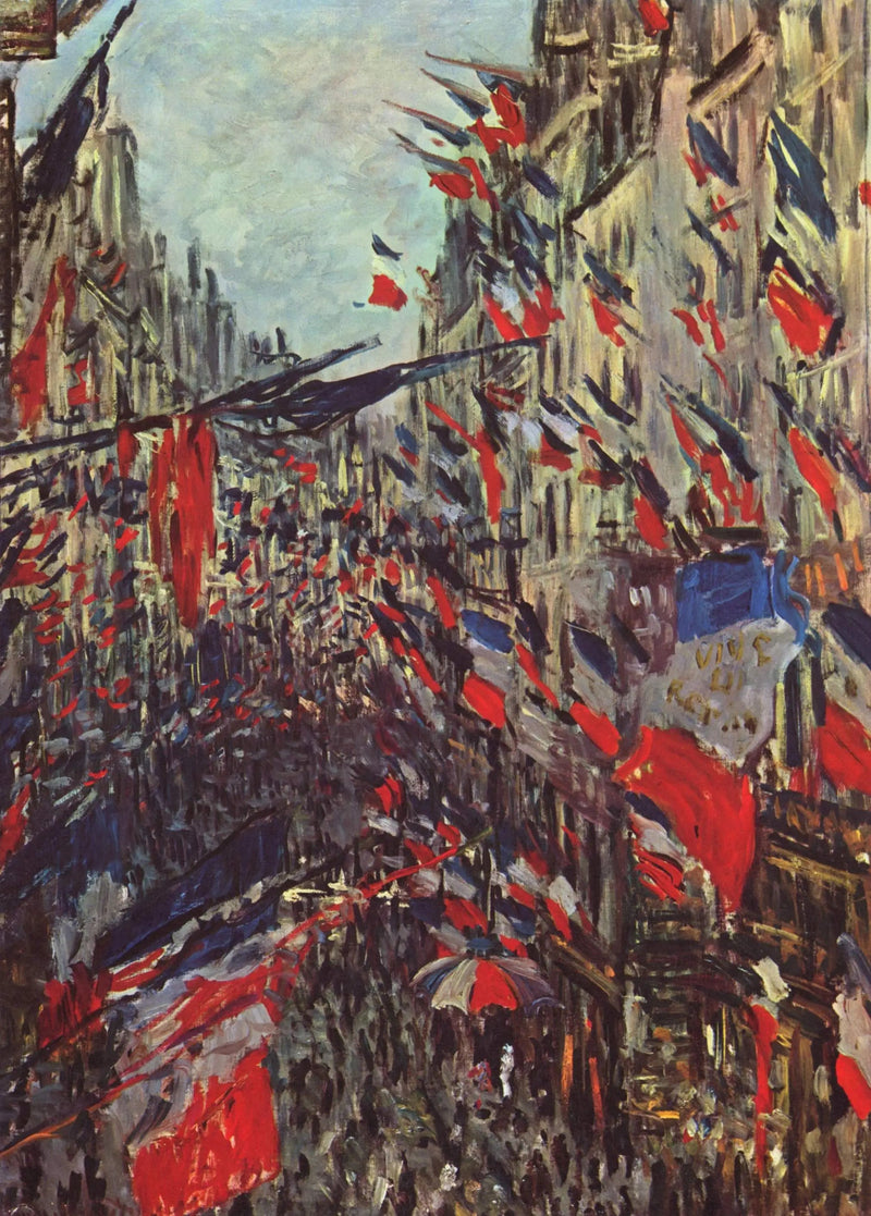 Rue Saint Denis, juhla 30. kesäkuuta 1878 - Claude Monet
