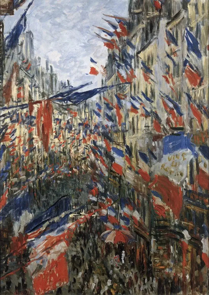 Rue Saint Denis, juhla 30. kesäkuuta 1878 - Claude Monet