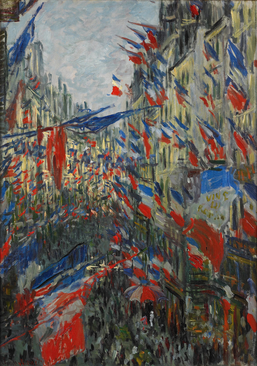 Rue Saint-Denis, juhla 30. kesäkuuta 1878 W470 - Claude Monet