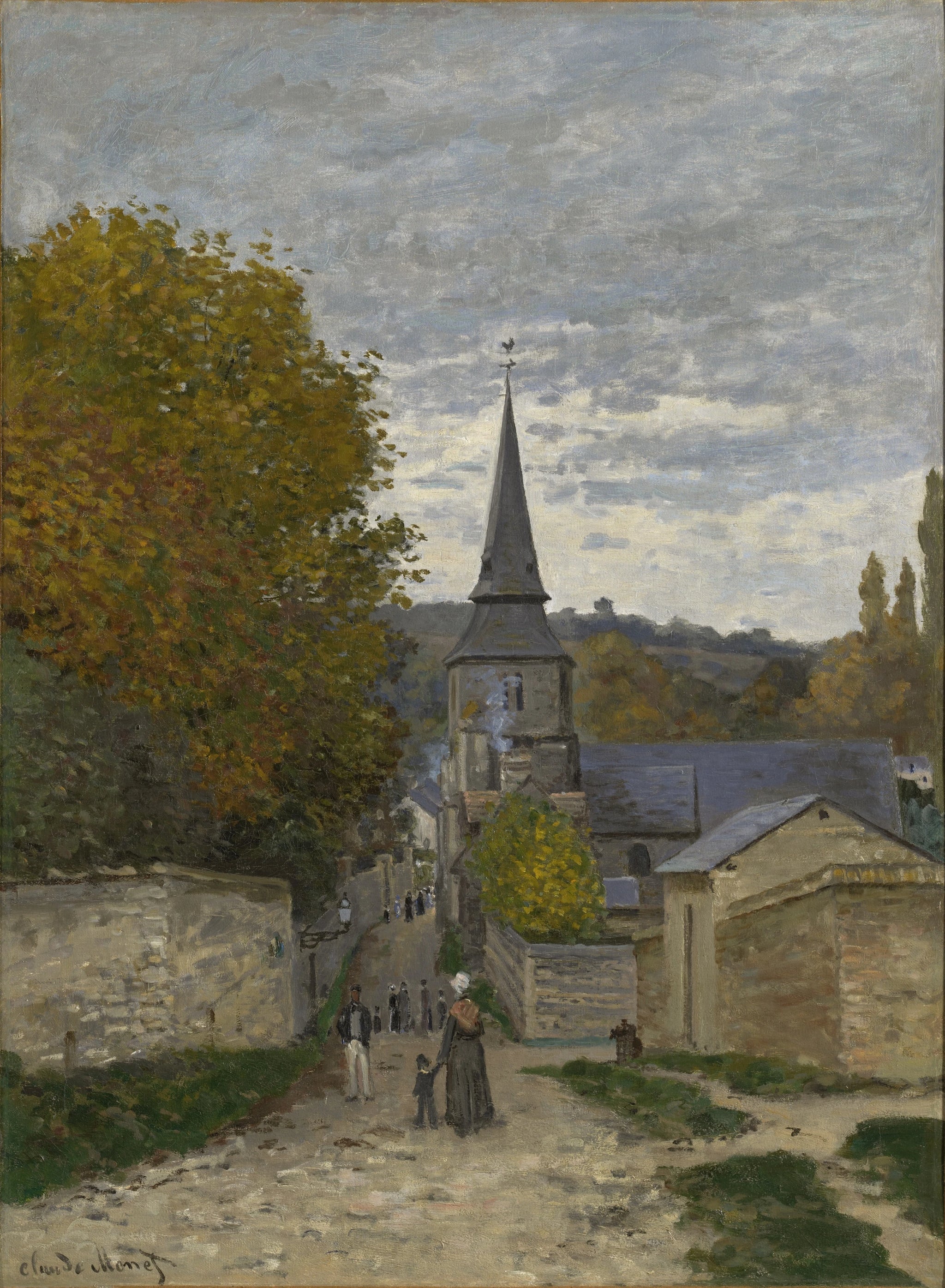 Rue à Sainte-Adresse W98 par Claude Monet, 1867, Clark Art Institute