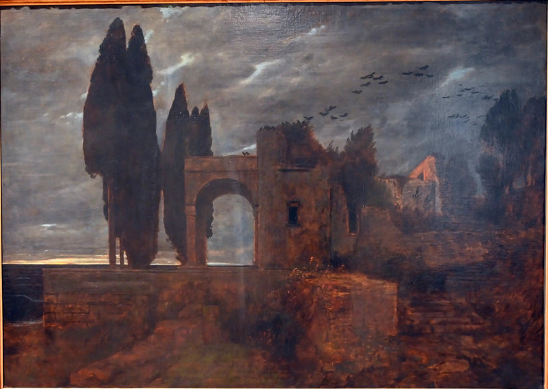Villa-raunio meren lähellä - Arnold Böcklin