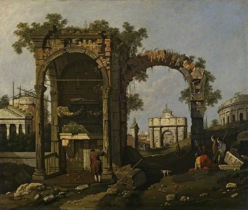 Rauniot figuureilla - Canaletto
