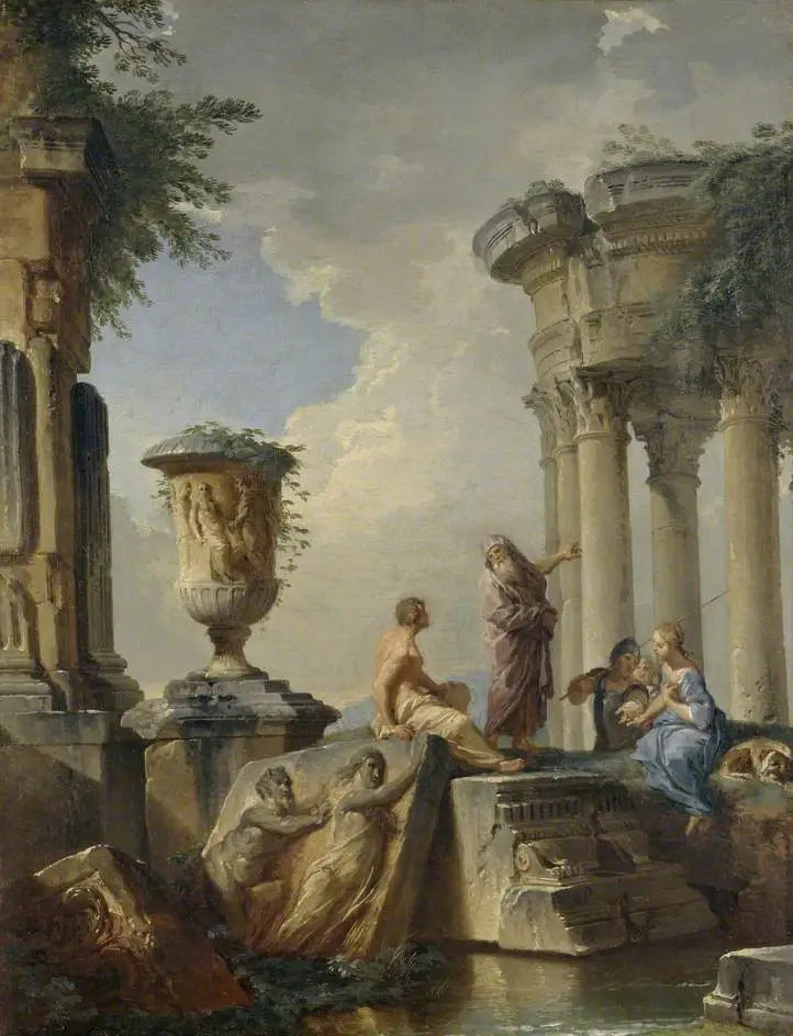 Rauniot profeetan ja muiden figuurien kanssa - Giovanni Paolo Panini