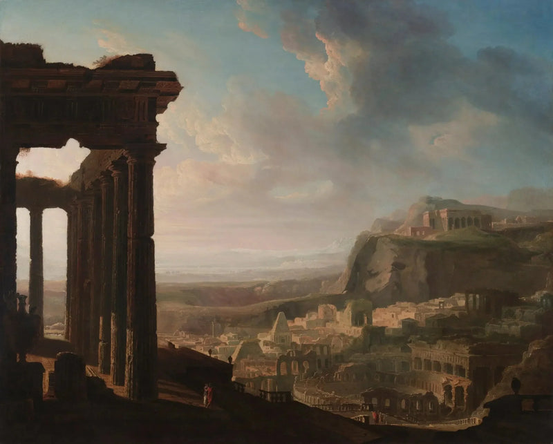 Muinaisen kaupungin rauniot - John Martin