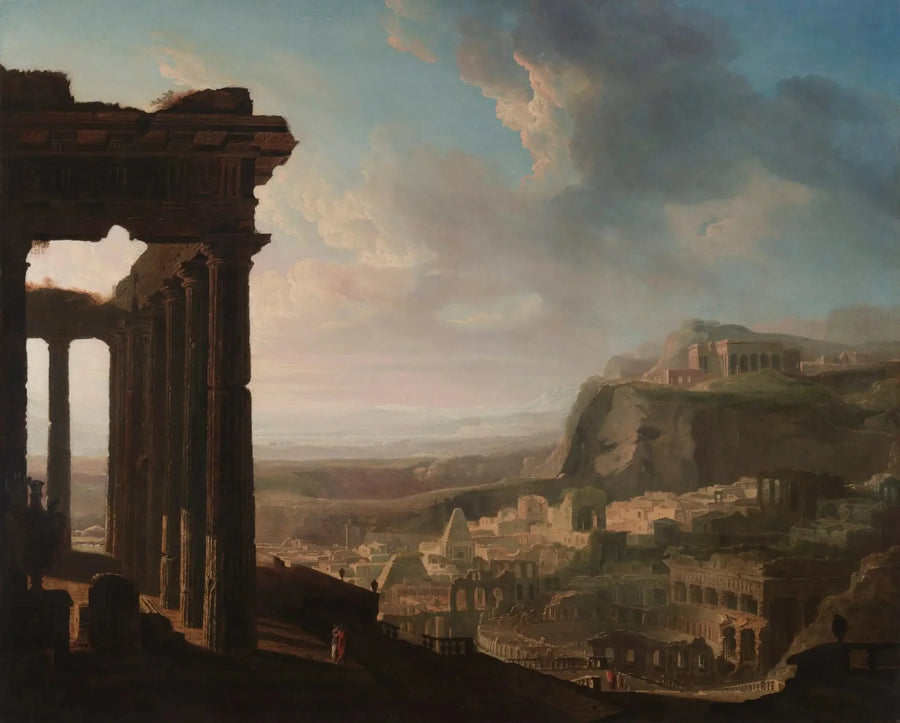 Muinaisen kaupungin rauniot - John Martin