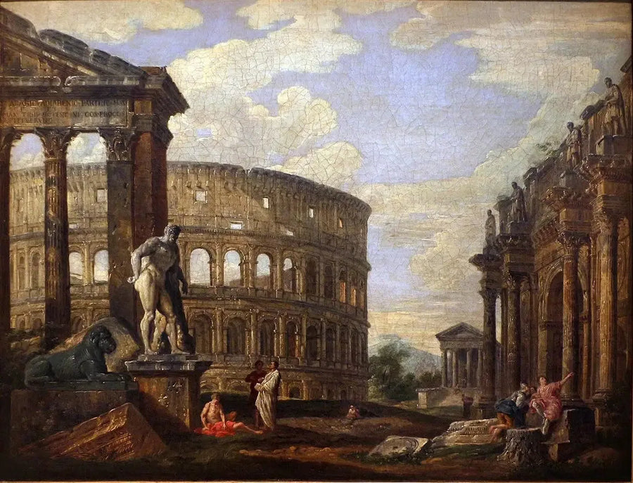 Antiikin Rooman rauniot - Giovanni Paolo Panini