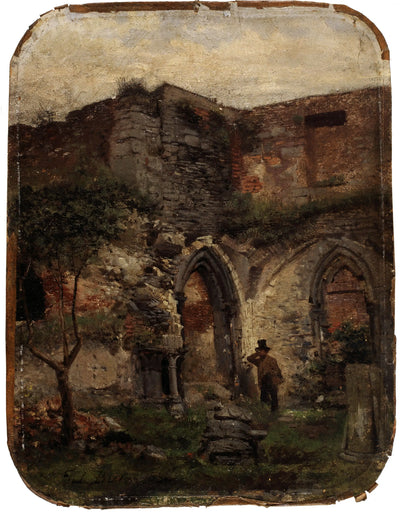 Ruines de l’abbaye Saint-Bavon à Gand - Jules Breton - Alpha Reproduction