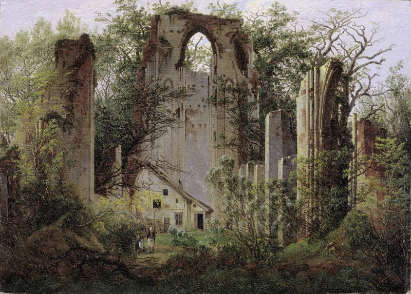 Eldenan luostarin rauniot, lähellä Greifswaldia - Caspar David Friedrich