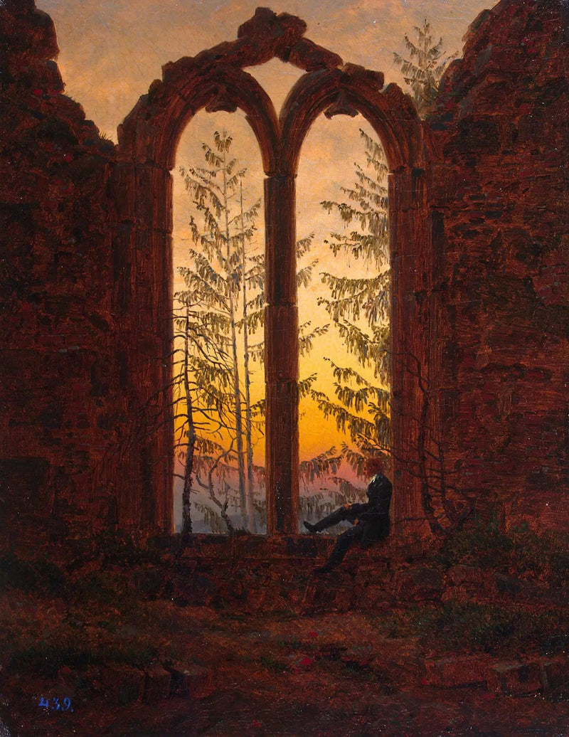 Oybinin luostarin rauniot - Caspar David Friedrich