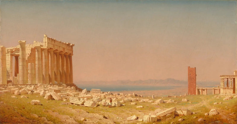 Parthenonin rauniot - Sanford Robinson Gifford