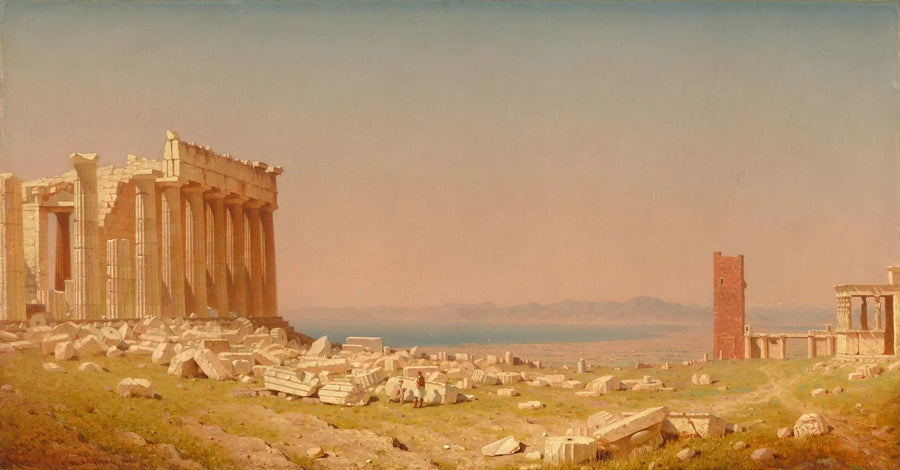 Parthenonin rauniot - Sanford Robinson Gifford