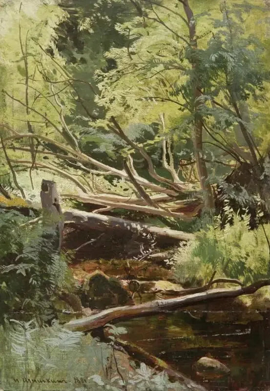 Joki metsässä - Ivan Chichkine
