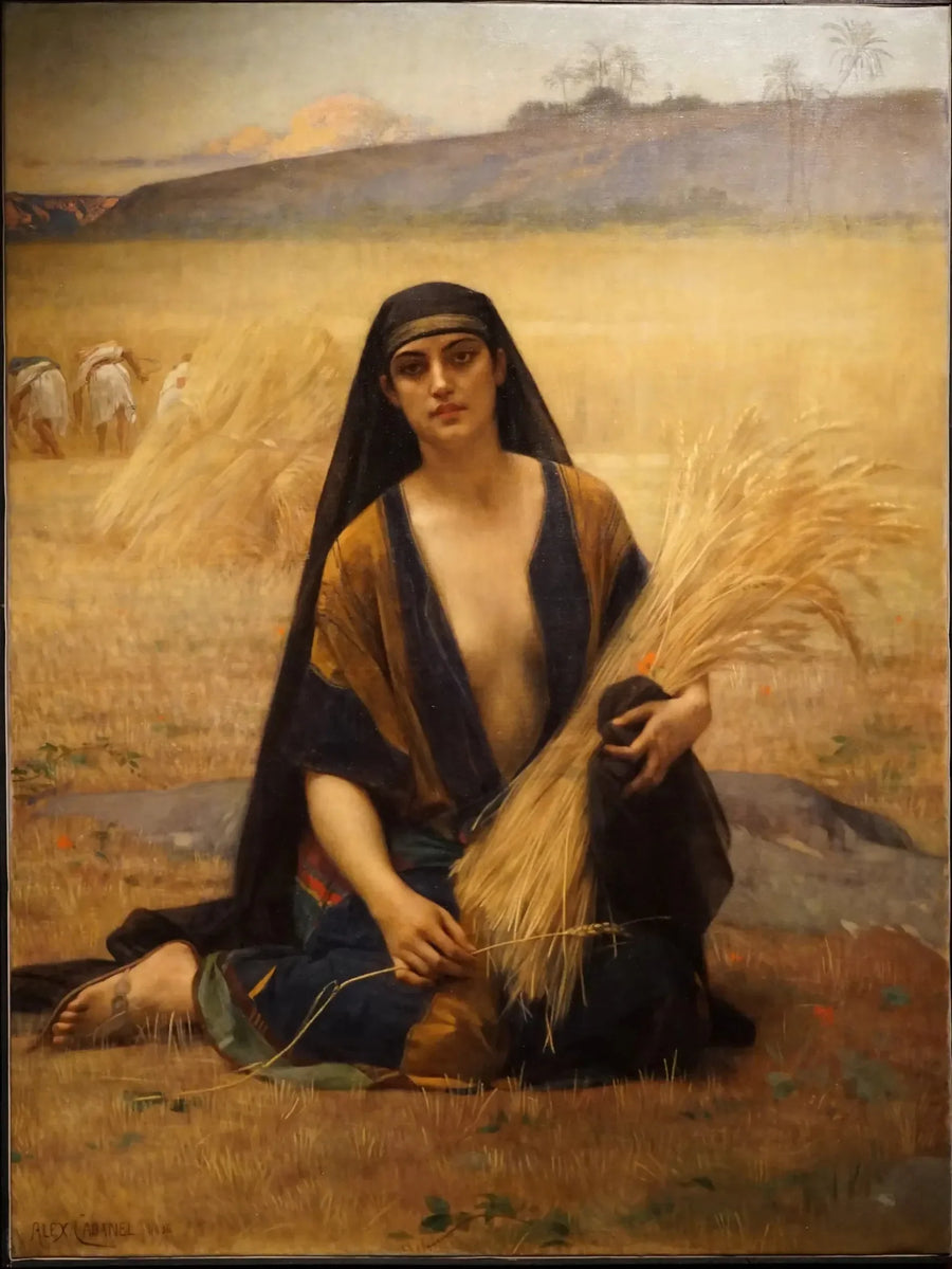 Ruth keräämässä viinitarhoissa - Alexandre Cabanel