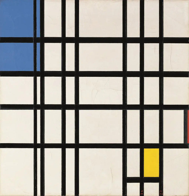Suorien viivojen rytmi (ja väri?) - Piet Mondrian