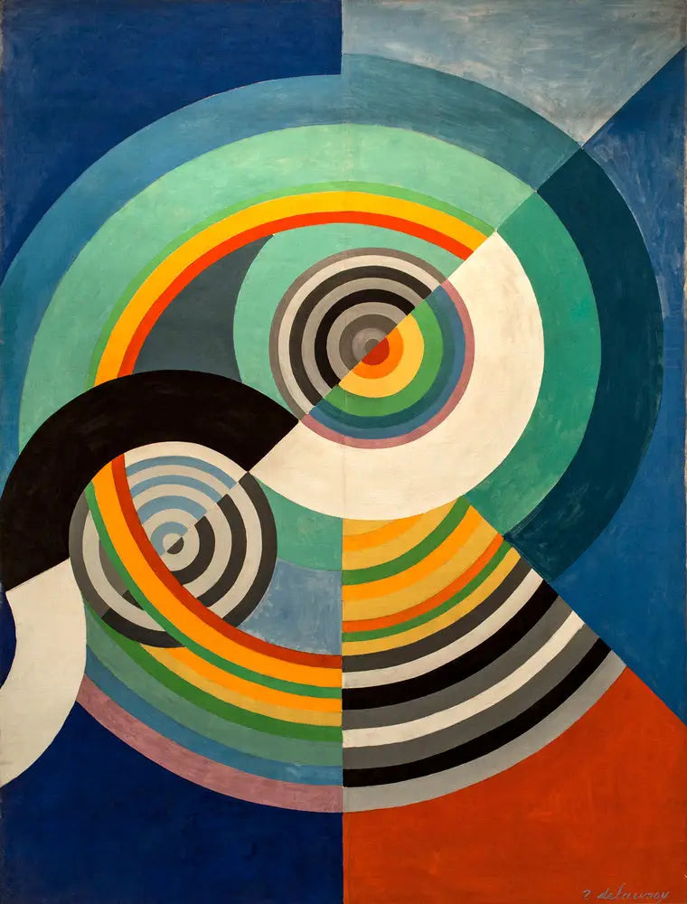 Rytmi n:o 3, sisustus Tuileriesin saliin - Robert Delaunay