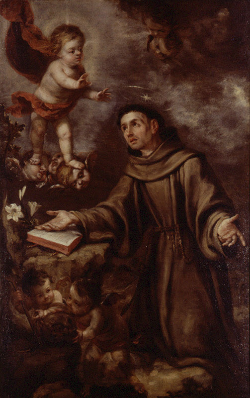 S. Antonius de Padoue et l’Enfant JésusSan Antonio de Padua y el Niño Jesús - Juan de Valdés Leal - Alpha Reproduction