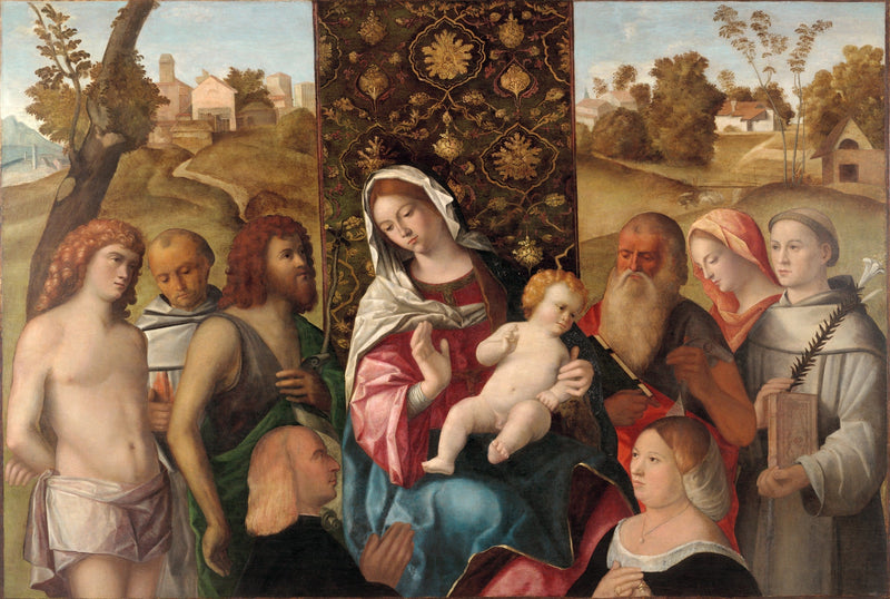 Sacra Conversazione donatoreiden kanssa - Cima da Conegliano