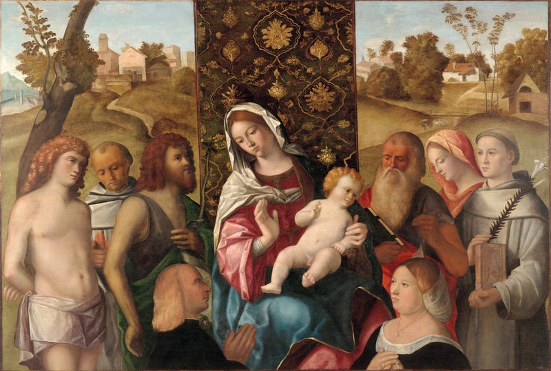Sacra Conversazione donatoreiden kanssa - Cima da Conegliano