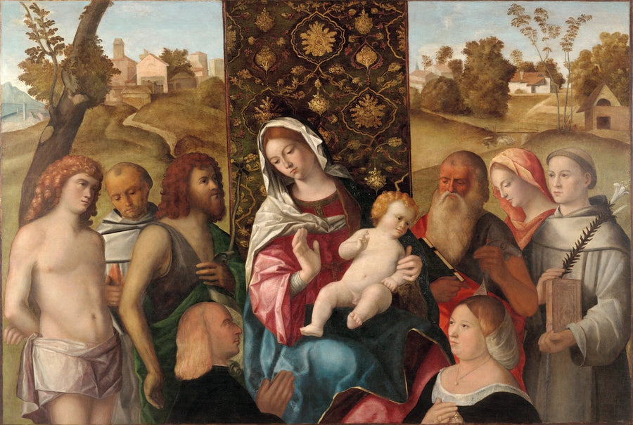 Sacra Conversazione donatoreiden kanssa - Cima da Conegliano
