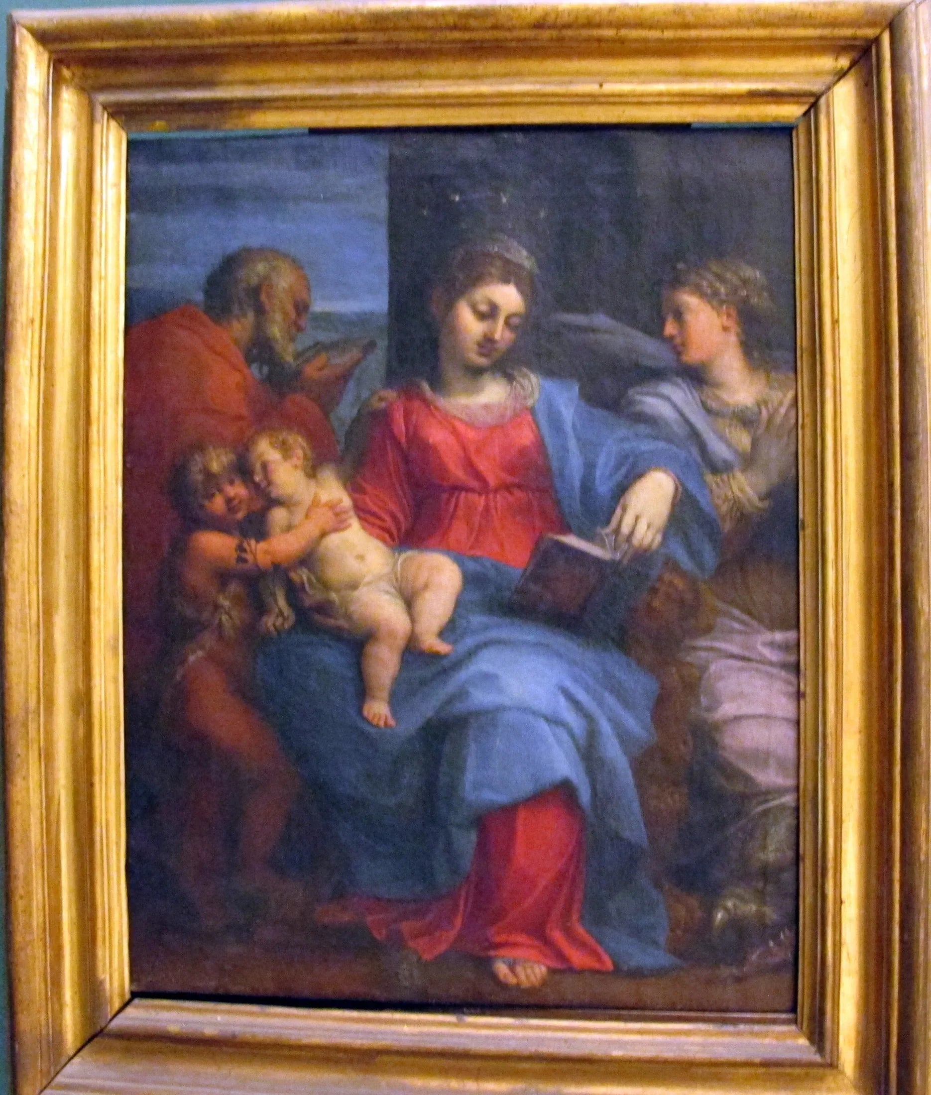 sacra famiglia e santa margherita - Agostino Carracci image 1 reproduction d’œuvre d’art à l’huile