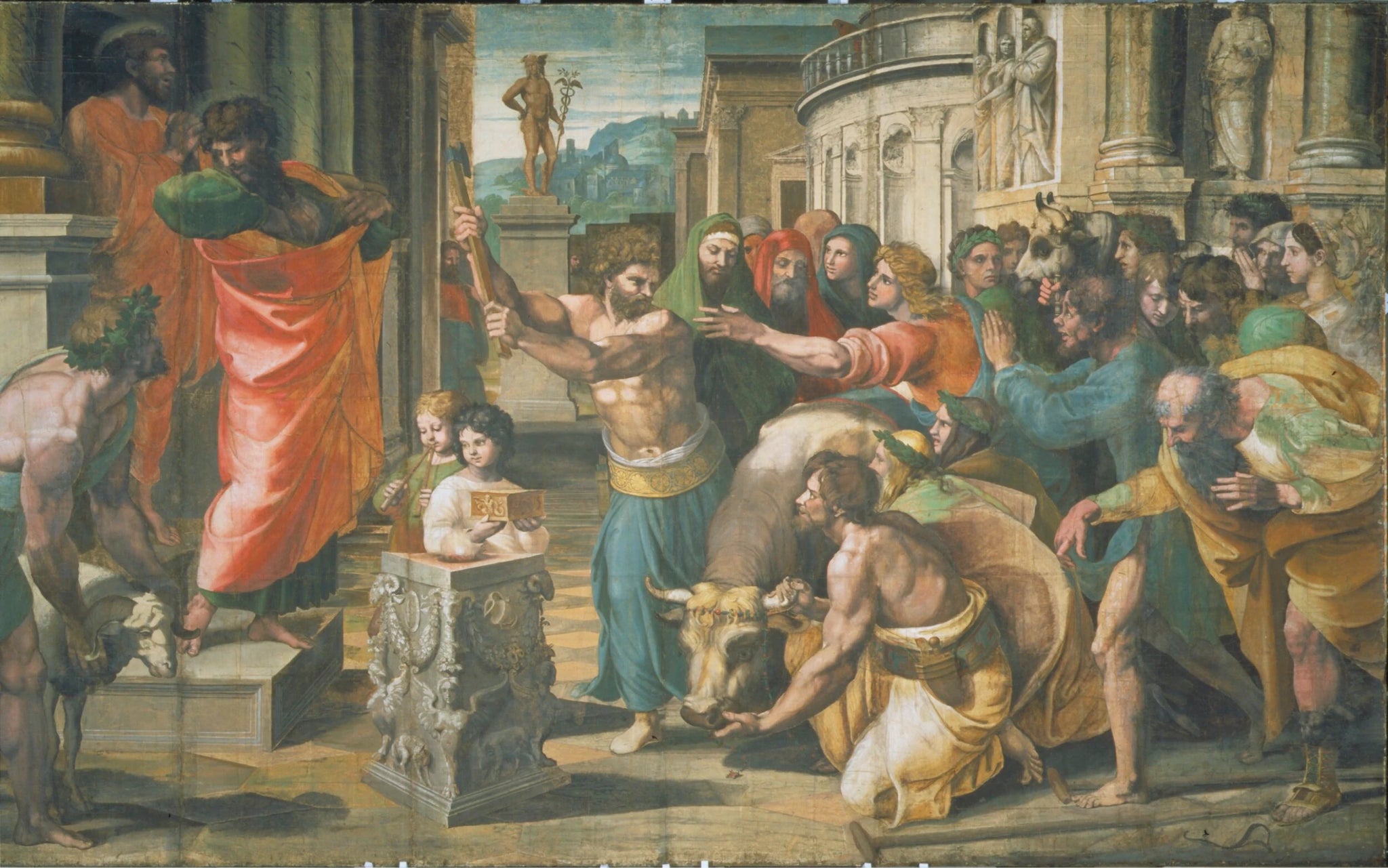 Le Sacrifice à Lystre - Raphaël Sanzio