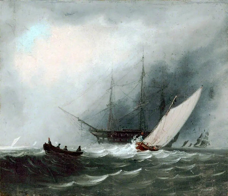 Purjealus (Sota-alus) - J. M. W. Turner