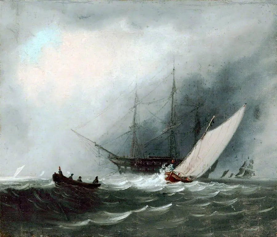 Purjealus (Sota-alus) - J. M. W. Turner