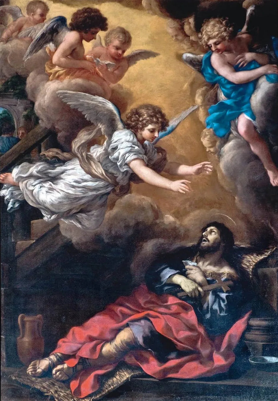 Pyhä Alexis kuolemassa - Pietro da Cortona