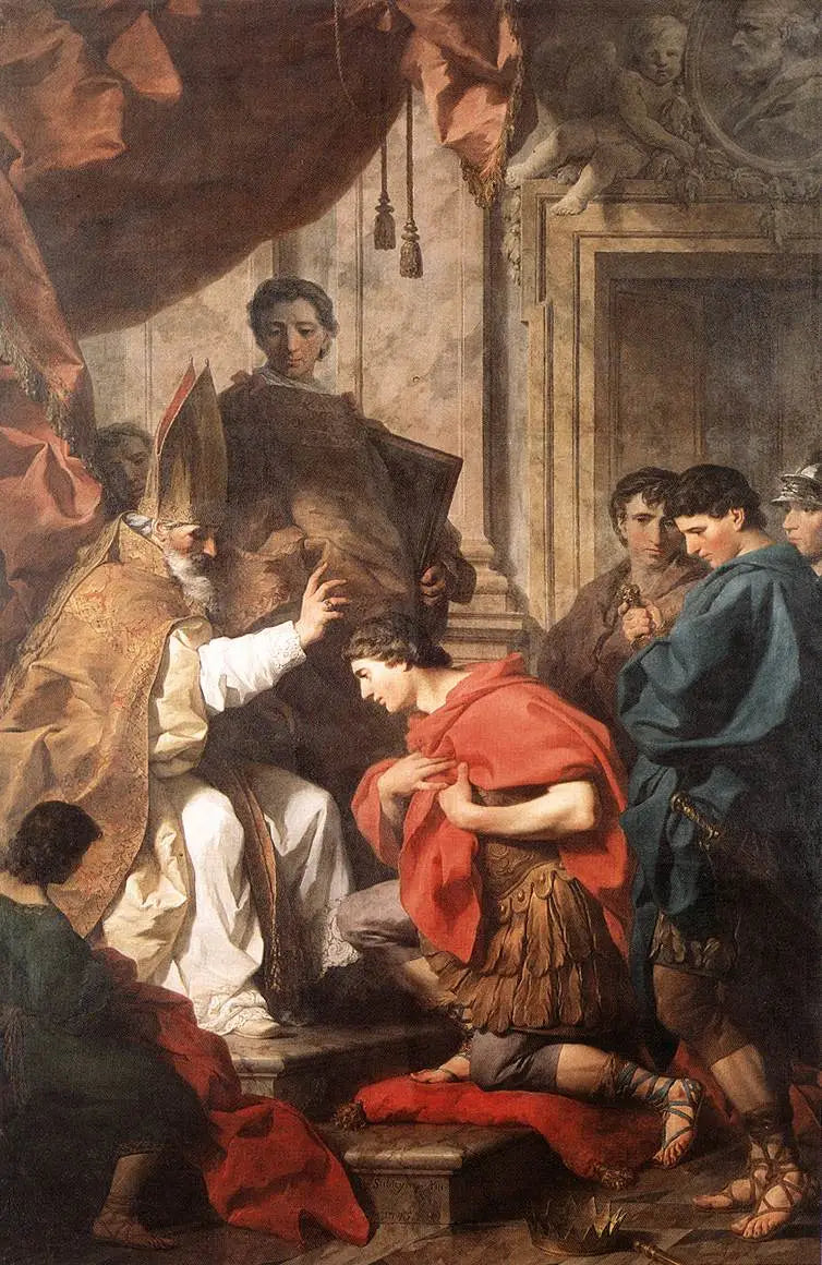 Saint Ambroise absolu Théodose - Pierre Subleyras