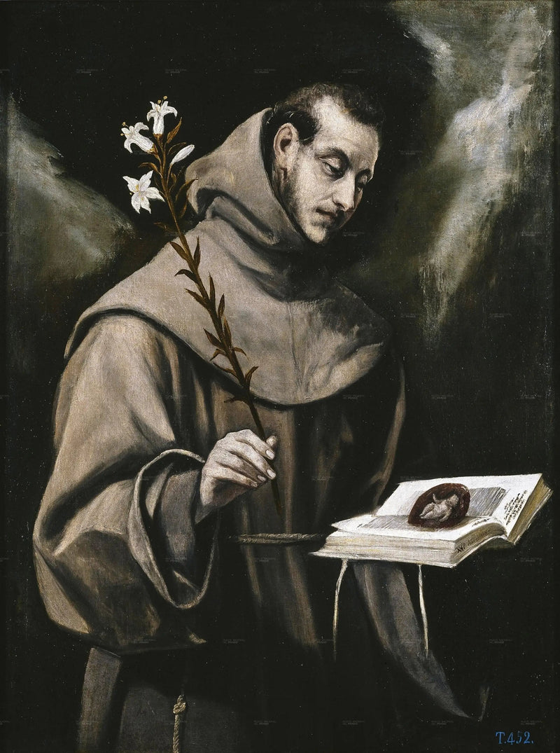 Pyhä Antoine de Padoue - El Greco
