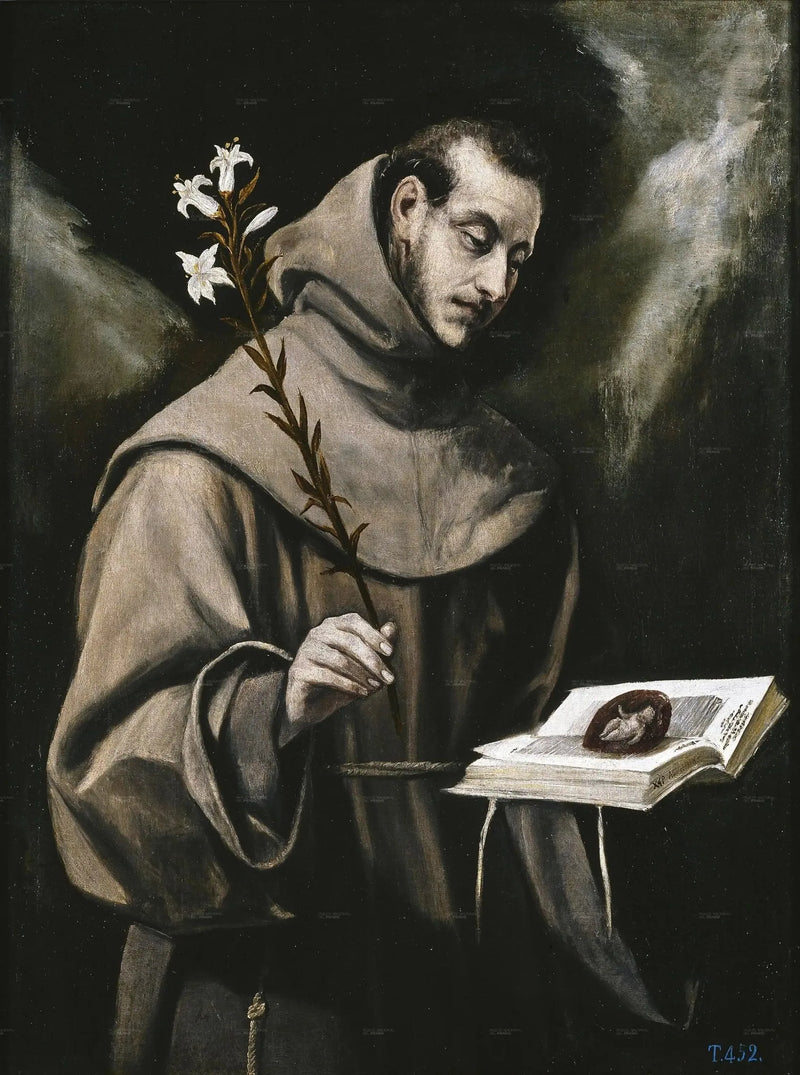 Pyhä Antoine de Padoue - El Greco