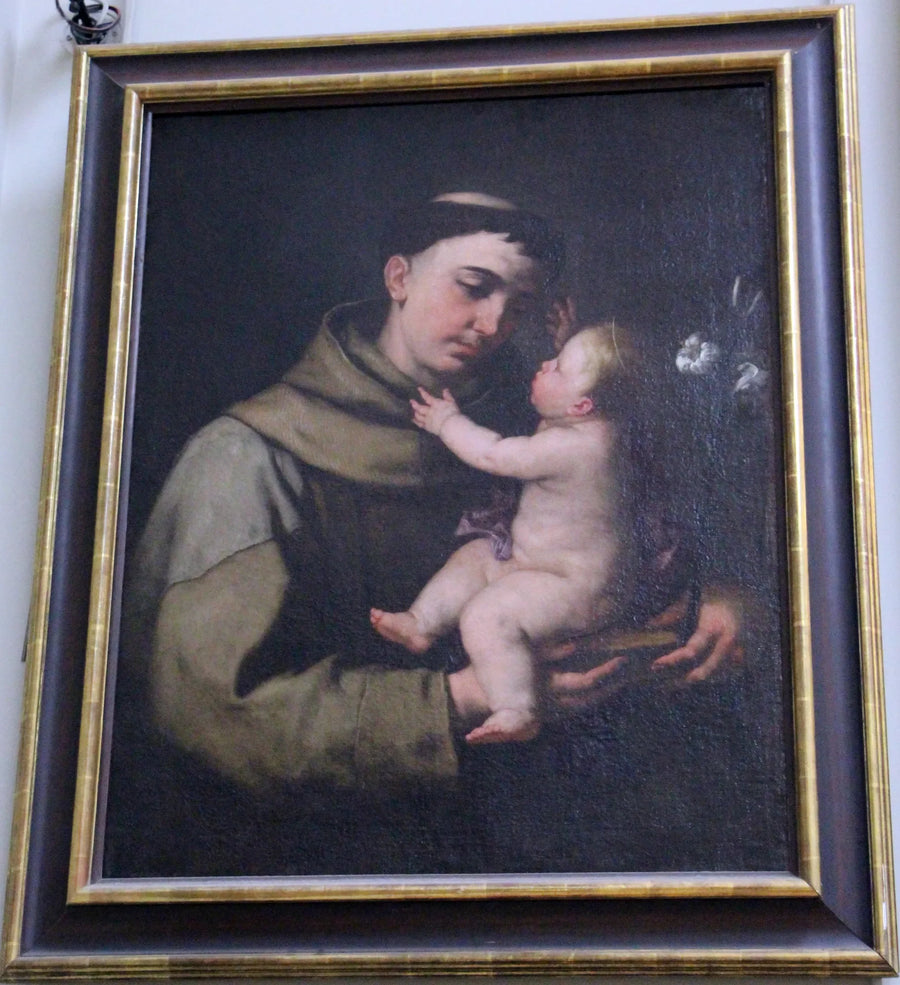 Pyhä Antoine de Padoue ja Jeesus-lapsi - Luca Giordano