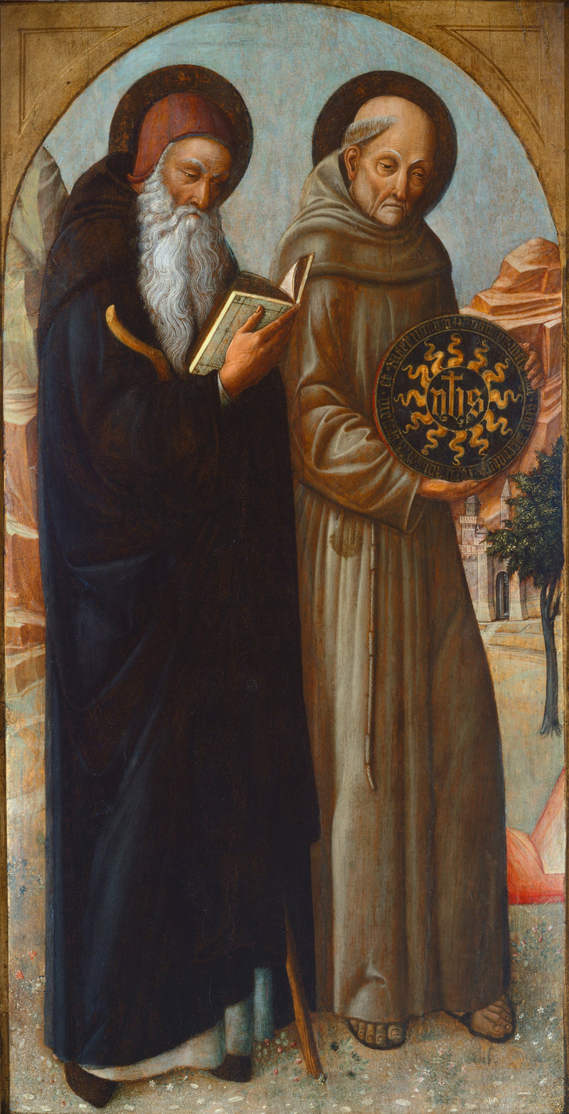 Saint Antoine l'abbé ja Saint Bernardin de Sienne - Iacopo Bellini