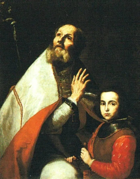 Pyhä Augustinus pojan kanssa. - Jusepe de Ribera