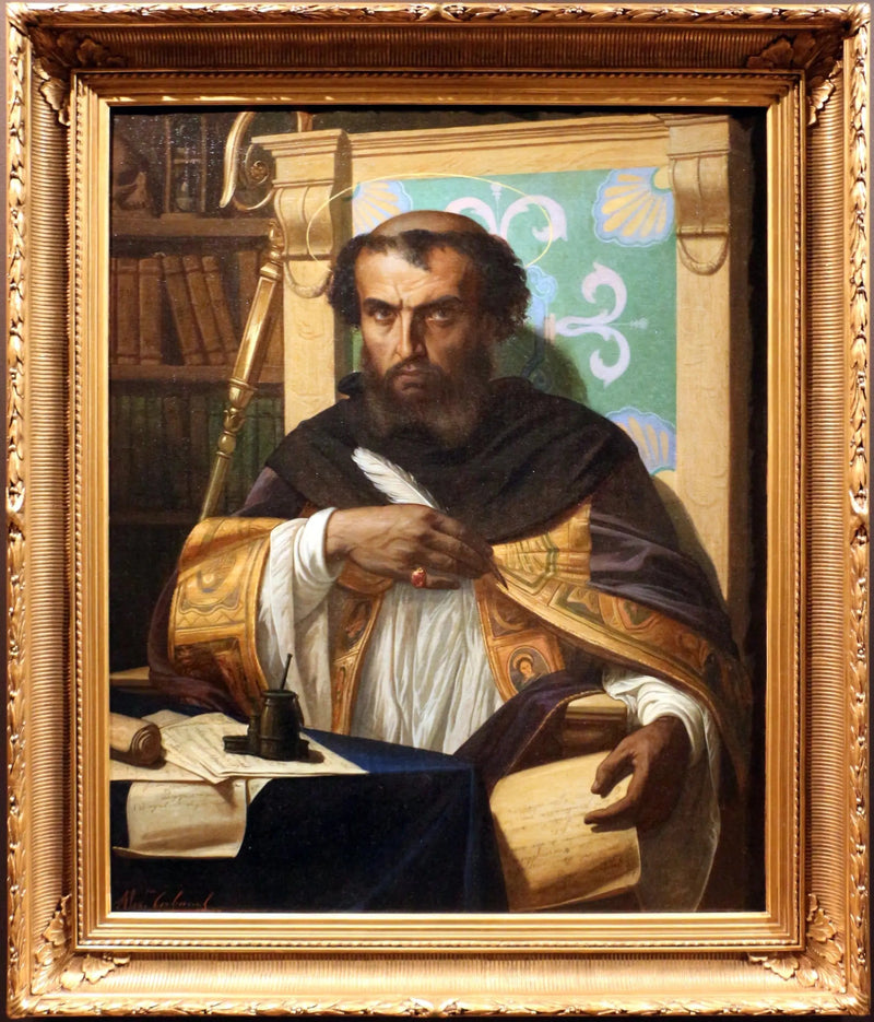 Pyhä Augustinus hänen toimistossaan - Alexandre Cabanel