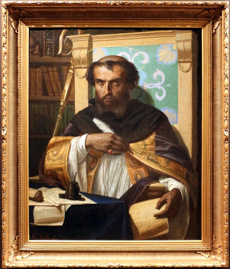 Pyhä Augustinus hänen toimistossaan - Alexandre Cabanel