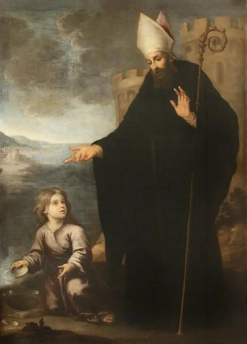 Pyhä Augustinus ja kolmiyhteyden mysteeri - Bartolomé Esteban Murillo