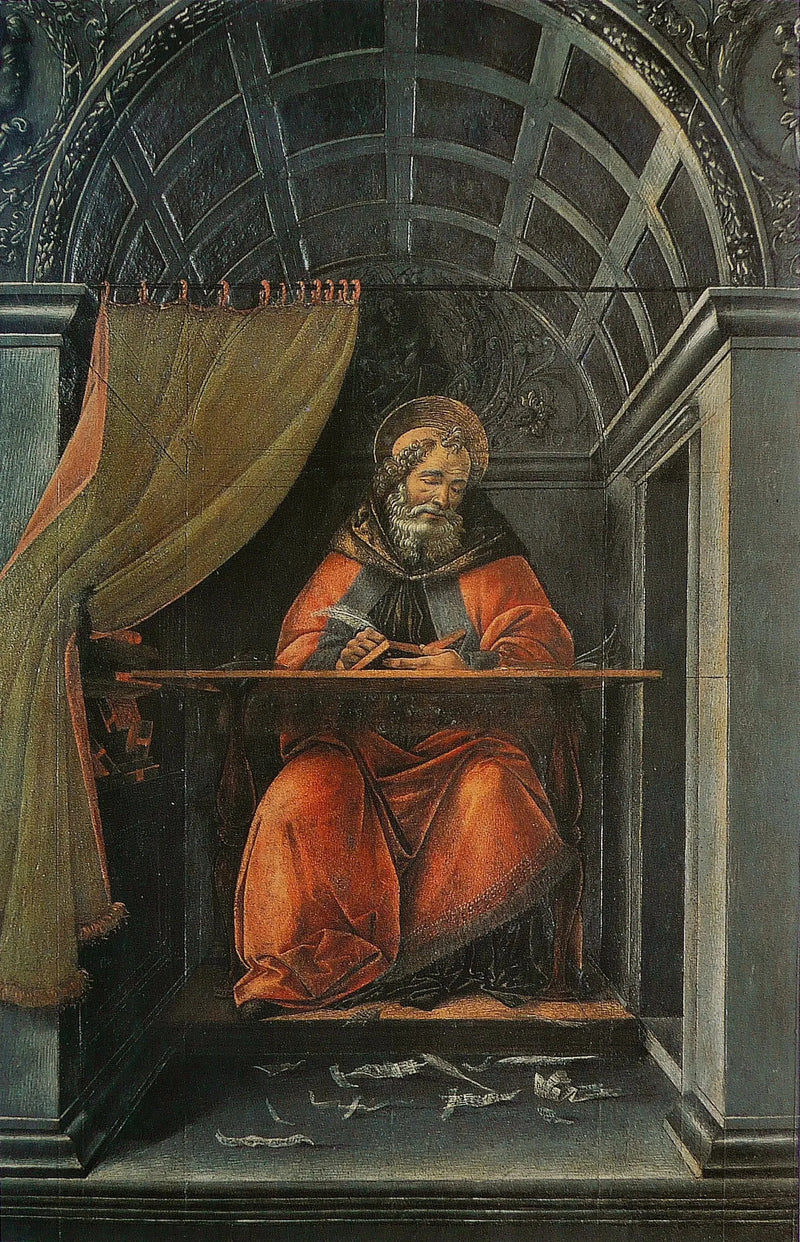 Pyhä Augustinus työhuoneessaan - Sandro Botticelli