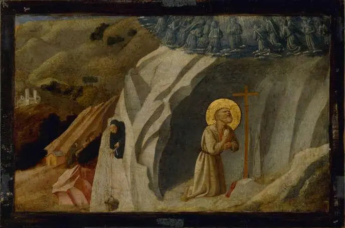Pyhä Benoît Subiacossa - Fra Angelico