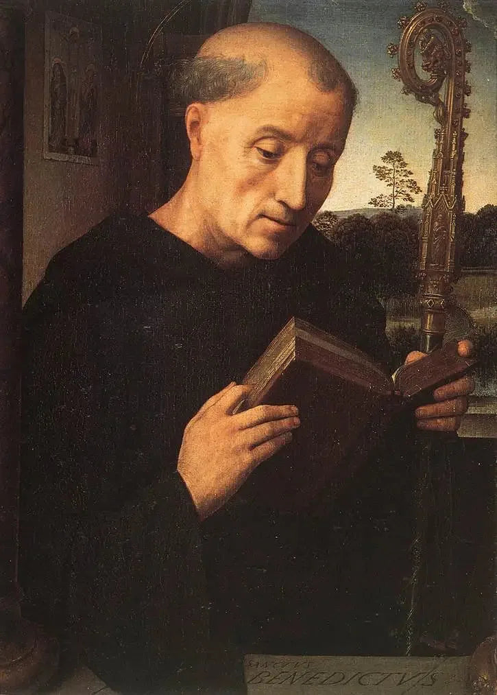 Saint Benoît : Vasemmalle siivelle - Hans Memling