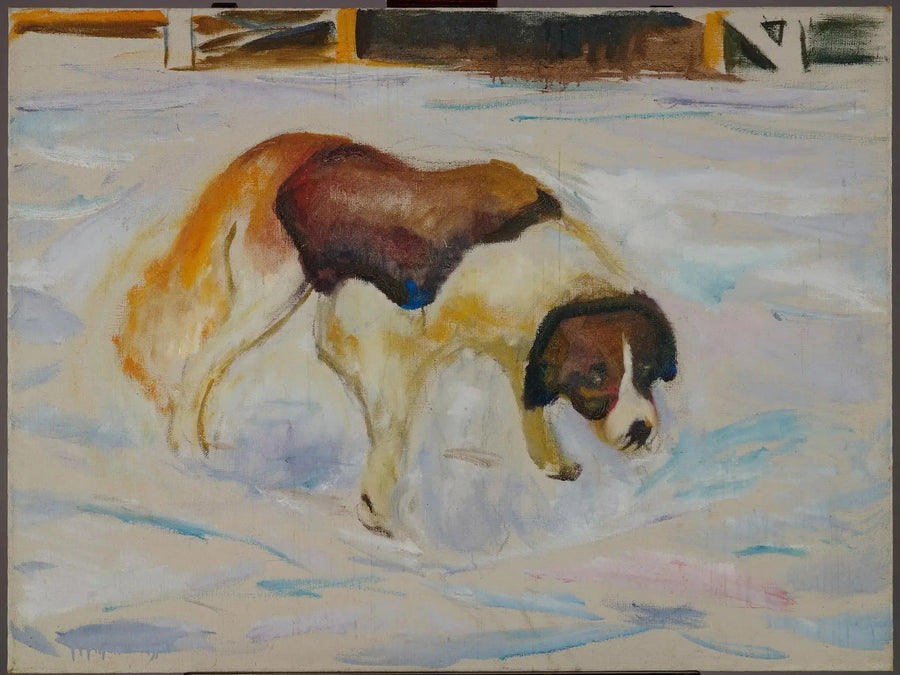 Pyhä-Bernhard lumessa - Edvard Munch