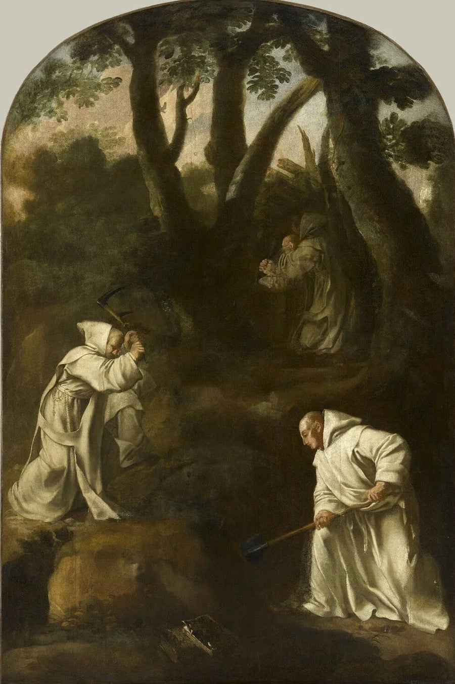 Pyhä Bruno rukouksessa omassa oratoriossaan - Eustache Le Sueur