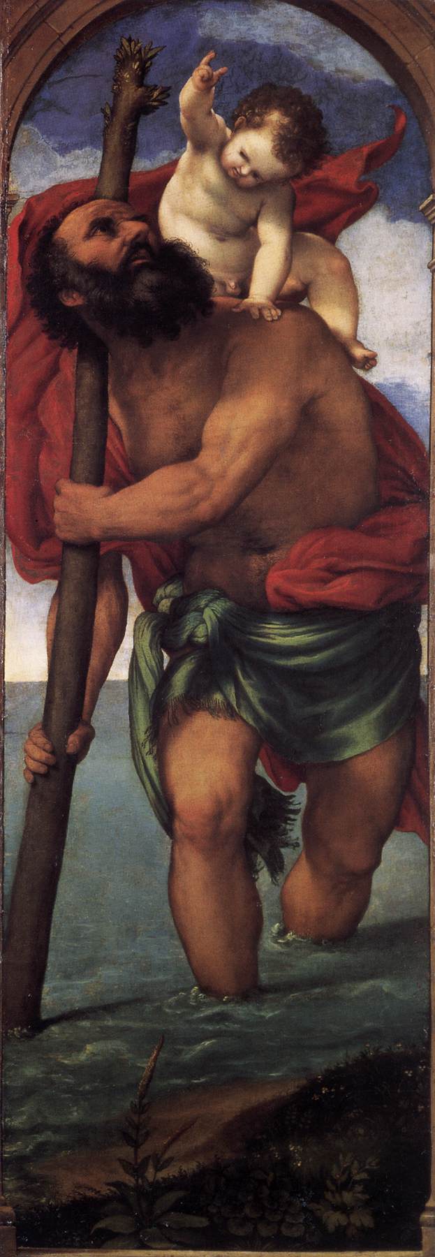 Pyhä Kristoforos - Lorenzo Lotto