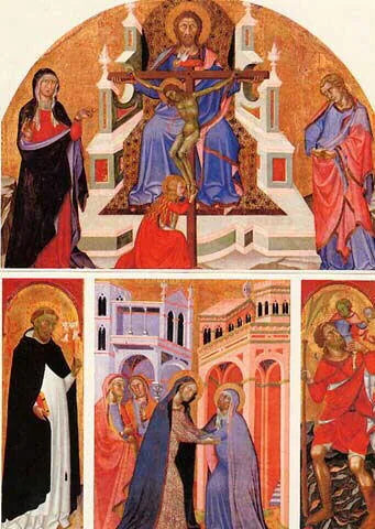 Saint Christophe (Trinity Alttarikuva) - Bartolo di Fredi